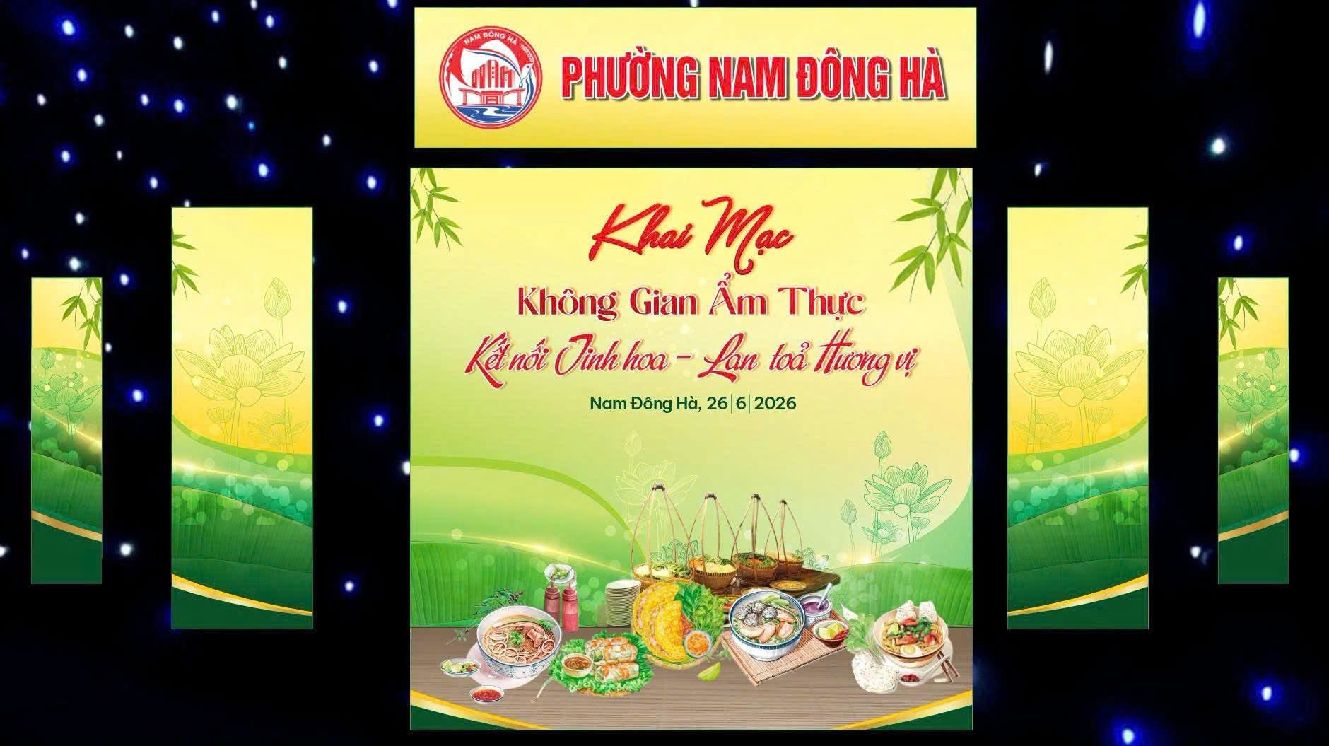 Thông báo phân luồng giao thông phục vụ Chương trình Không gian Ẩm thực phường Nam Đông Hà