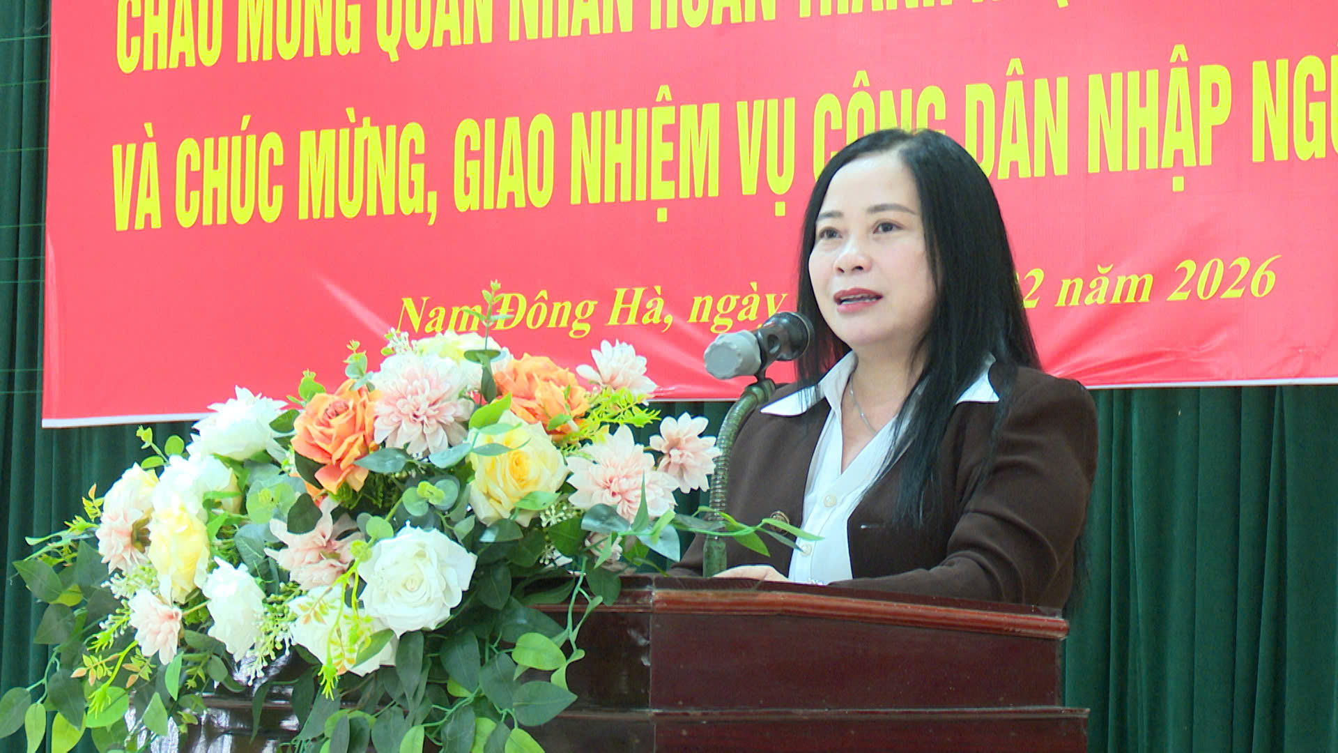 Phường Nam Đông Hà gặp mặt công dân chuẩn bị lên đường nhập ngũ năm 2026 và đón nhận quân nhân xuất ngũ trở về địa phương