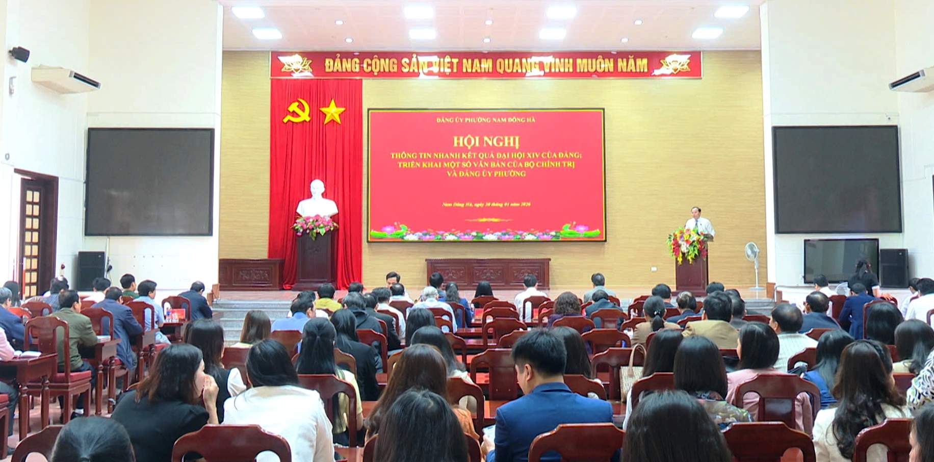 Phường Nam Đông Hà thông tin nhanh kết quả Đại hội đại biểu toàn quốc lần thứ XIV của Đảng, triển khai một số văn bản của Bộ chính trị và Đảng ủy phường